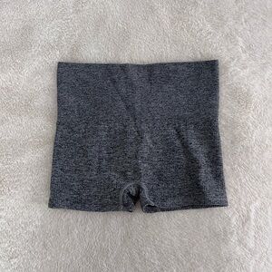 Gray Women's High Waisted Spandex Shorts